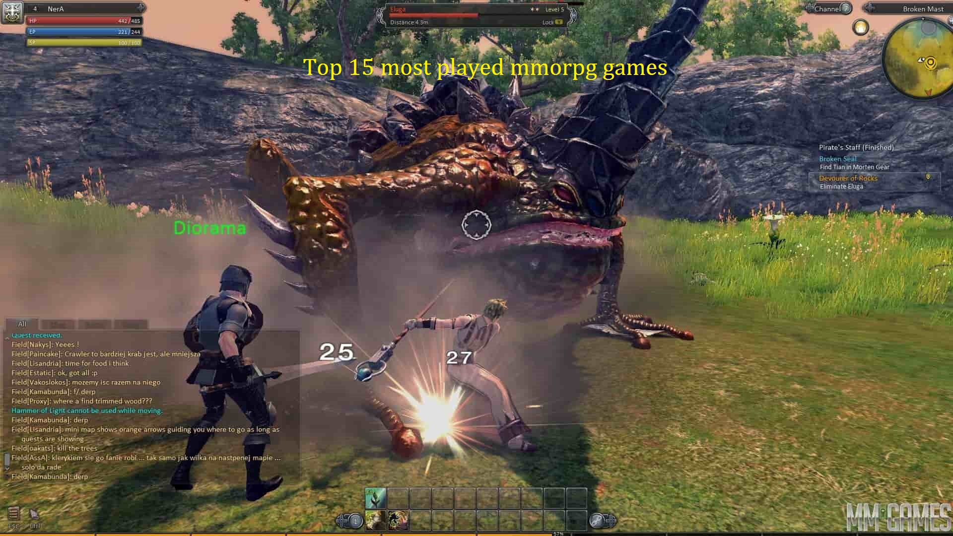 Top 15 most played mmorpg games